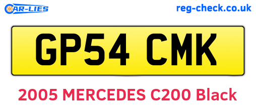 GP54CMK are the vehicle registration plates.