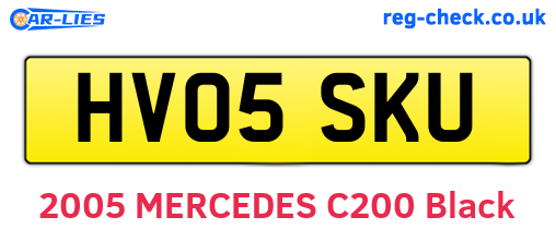HV05SKU are the vehicle registration plates.