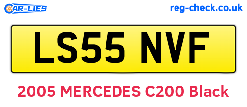 LS55NVF are the vehicle registration plates.