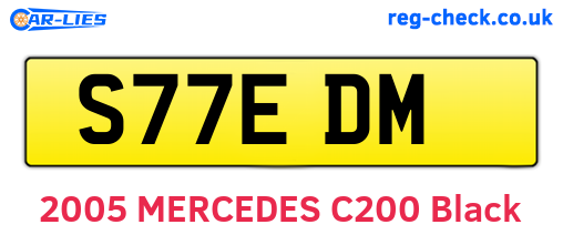 S77EDM are the vehicle registration plates.