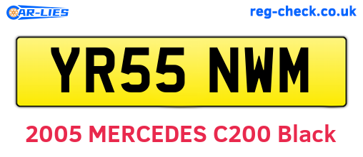 YR55NWM are the vehicle registration plates.