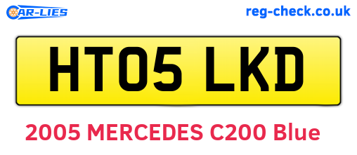 HT05LKD are the vehicle registration plates.