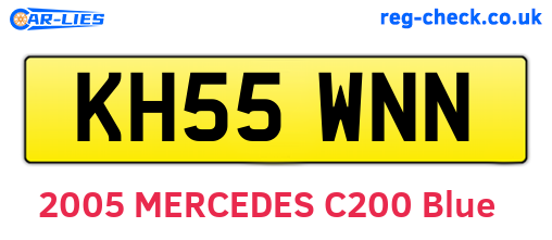 KH55WNN are the vehicle registration plates.