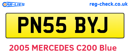 PN55BYJ are the vehicle registration plates.