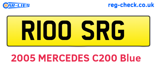 R100SRG are the vehicle registration plates.