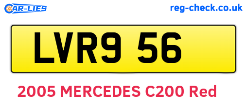 LVR956 are the vehicle registration plates.