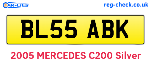 BL55ABK are the vehicle registration plates.