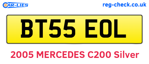 BT55EOL are the vehicle registration plates.