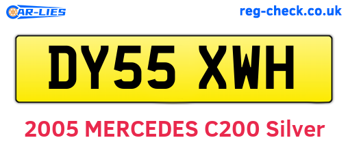 DY55XWH are the vehicle registration plates.