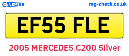 EF55FLE are the vehicle registration plates.