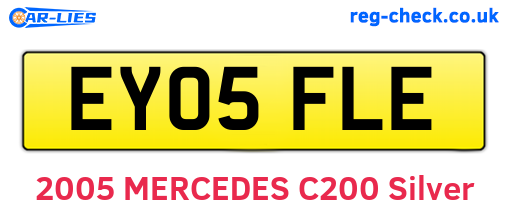 EY05FLE are the vehicle registration plates.