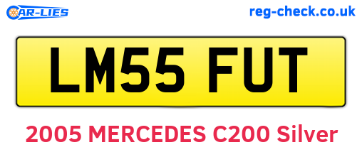 LM55FUT are the vehicle registration plates.