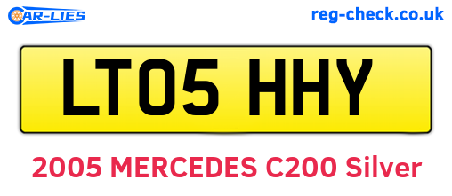 LT05HHY are the vehicle registration plates.
