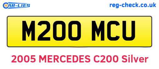 M200MCU are the vehicle registration plates.