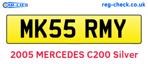 MK55RMY are the vehicle registration plates.