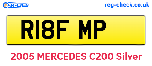 R18FMP are the vehicle registration plates.