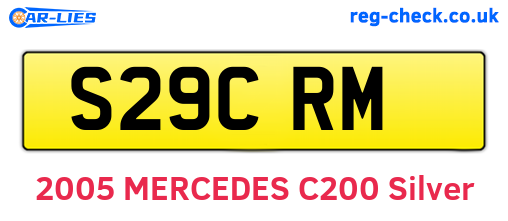 S29CRM are the vehicle registration plates.