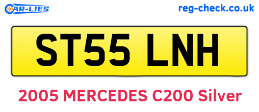ST55LNH are the vehicle registration plates.