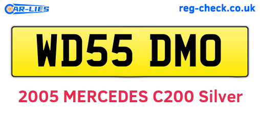 WD55DMO are the vehicle registration plates.