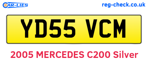 YD55VCM are the vehicle registration plates.