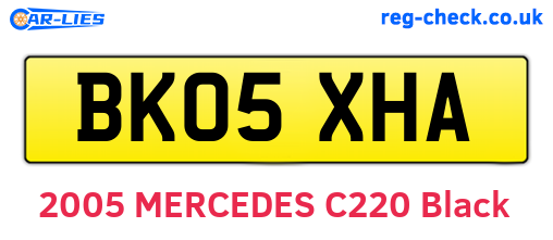 BK05XHA are the vehicle registration plates.