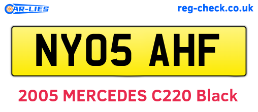 NY05AHF are the vehicle registration plates.