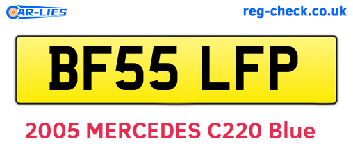 BF55LFP are the vehicle registration plates.