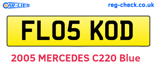FL05KOD are the vehicle registration plates.