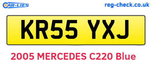 KR55YXJ are the vehicle registration plates.
