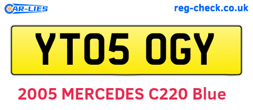 YT05OGY are the vehicle registration plates.