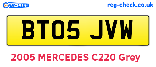 BT05JVW are the vehicle registration plates.