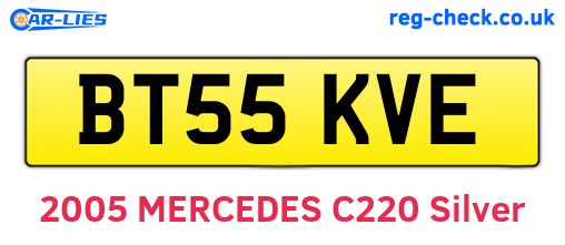 BT55KVE are the vehicle registration plates.