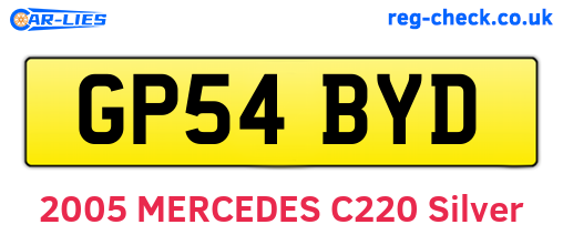 GP54BYD are the vehicle registration plates.