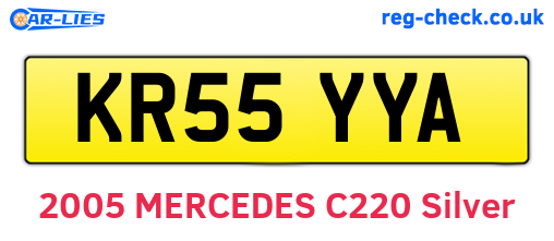 KR55YYA are the vehicle registration plates.