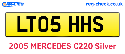 LT05HHS are the vehicle registration plates.