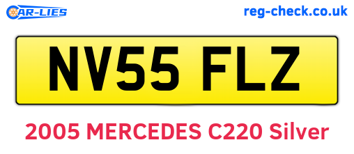 NV55FLZ are the vehicle registration plates.