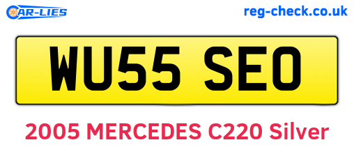 WU55SEO are the vehicle registration plates.