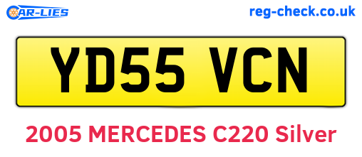YD55VCN are the vehicle registration plates.