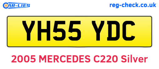YH55YDC are the vehicle registration plates.