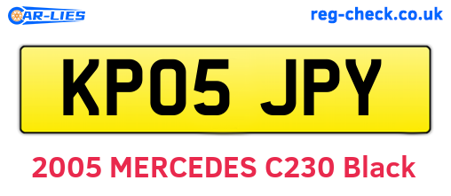 KP05JPY are the vehicle registration plates.