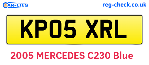 KP05XRL are the vehicle registration plates.