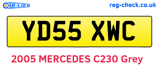 YD55XWC are the vehicle registration plates.