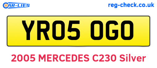 YR05OGO are the vehicle registration plates.