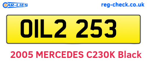 OIL2253 are the vehicle registration plates.