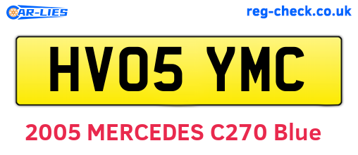 HV05YMC are the vehicle registration plates.