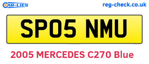 SP05NMU are the vehicle registration plates.