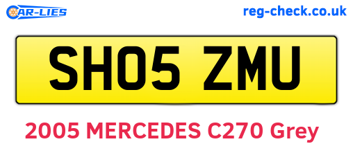 SH05ZMU are the vehicle registration plates.