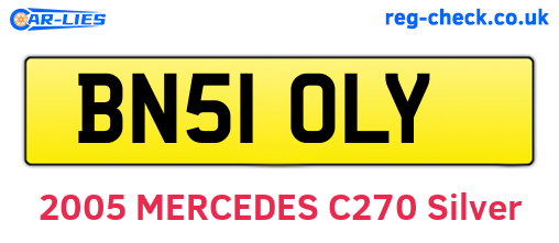 BN51OLY are the vehicle registration plates.