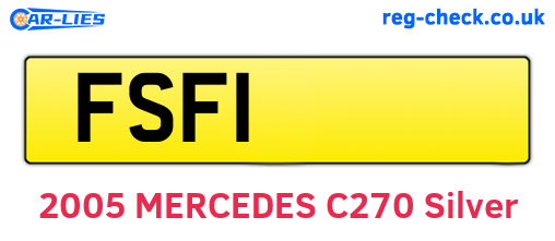FSF1 are the vehicle registration plates.