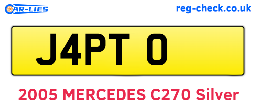 J4PTO are the vehicle registration plates.